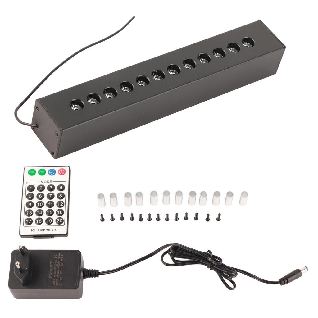 Fiber Optic Lights Kit 12 Holes 6W White Light Meteor Fiber Optic Light with 20 Meteor Modes