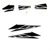 1 Pair Motorcycle Body Decoration Stickers Waterproof Multifunctional Car Accessories PVC Material