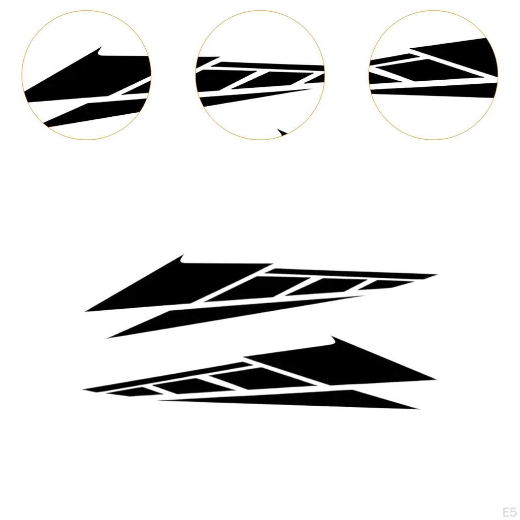 1 Pair Motorcycle Body Decoration Stickers Waterproof Multifunctional Car Accessories PVC Material