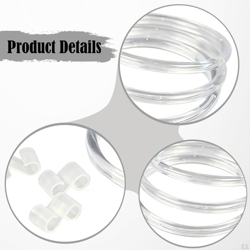 3x Gridwall Shelf Rings, Photo Hanging Display Pictures Decor DIY with S Hook, Wall Grid