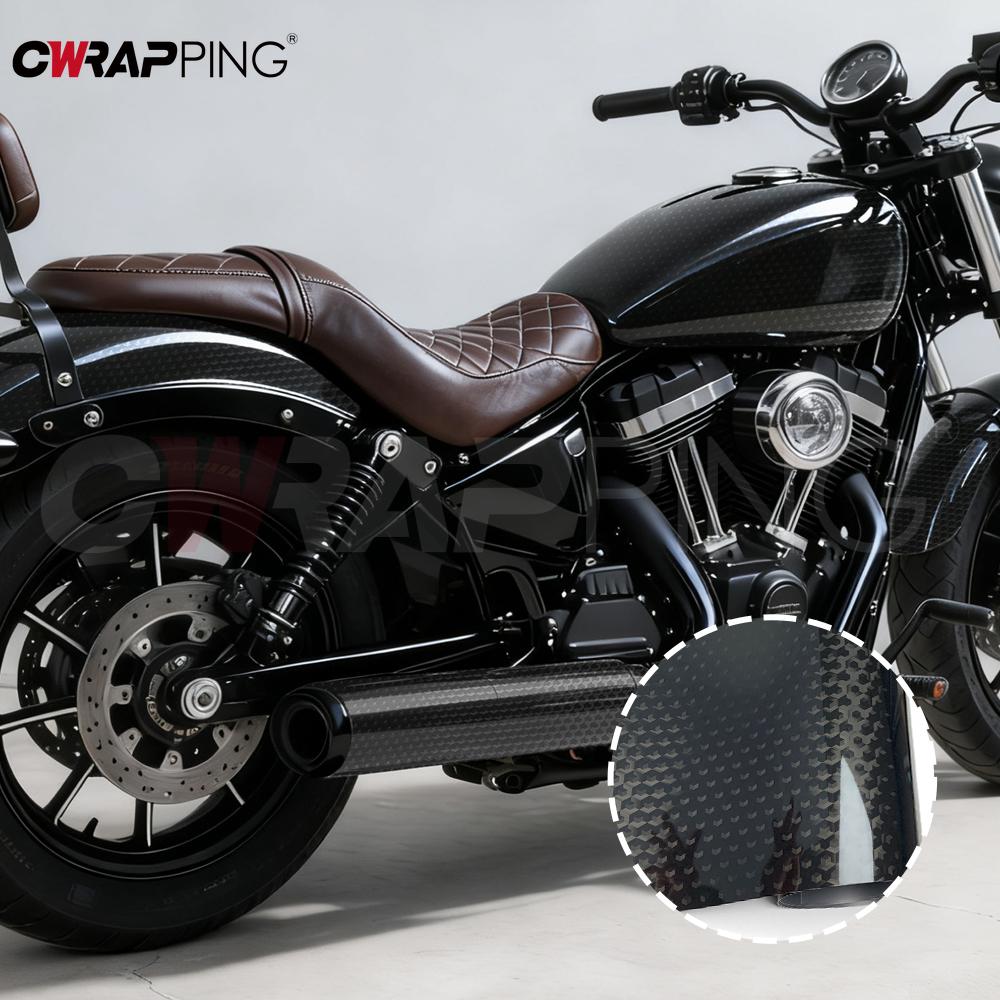 TPF Car Film Covering Ghost Air Release Vinyl for Motorcycle Waterproof Auto Outdoor Accessories Carbon Fiber Sticker Wrap Parts