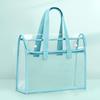 Large Capacity Portable Transparent Waterproof Hand-held Folder Self-adhesive File Pocket Office Supplies Storage File Bag