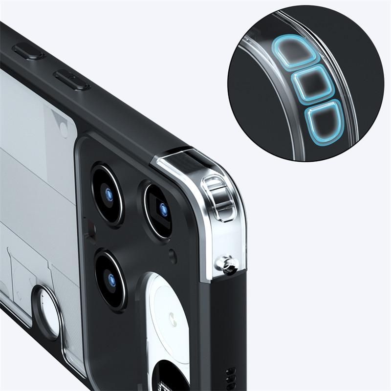 For Nothing Phone 3 Case Nothing Phone 3 Cover Bumper Luxury Clear PC + TPU Shockproof Protective Phone Cover Nothing Phone 3