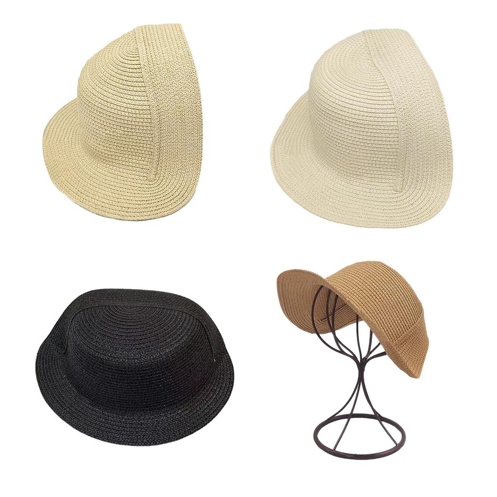 Victorian Bonnets Hat Base DIY Colrful Pillbox Hat Percher Opera Headwear Elegant Straw Hat Base Pillbox Hat