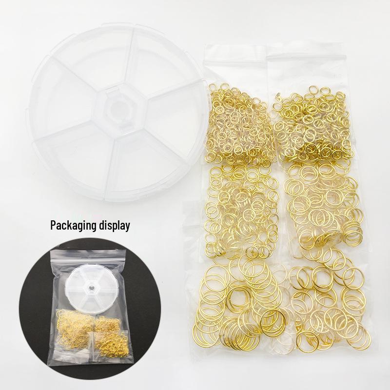 Cross Direct 1010pcs Single Loop Open Iron Jump Rings for DIY Handmade Jewelry, Boxed Accessories.