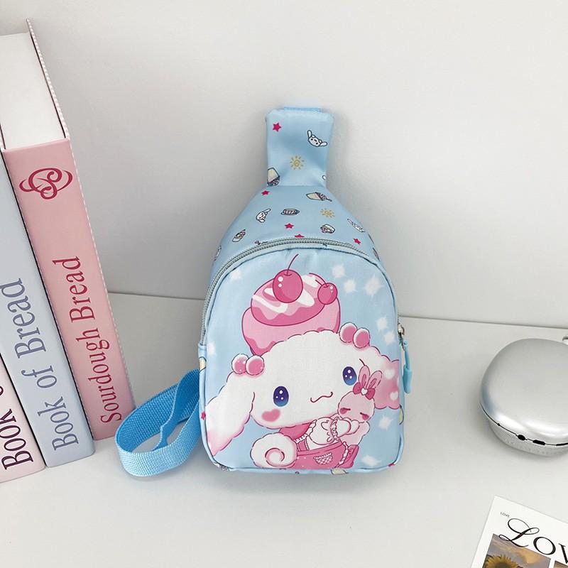 Cute Cartoon Children's Backpack: Trendy Casual Small Bag for Kindergarten Girls - Crossbody or Chest Style