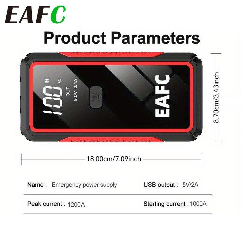 10000mah 12V Portable Charger Emergency Car Jump Starter Booster for Car Battery, Car Jump Box Device Power Bank for 6.0L Gas/4.0L Diesel Car