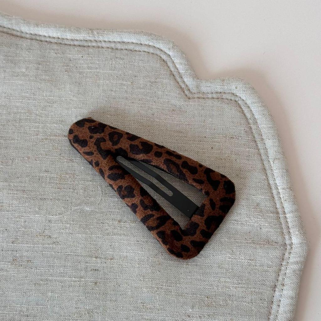 Retro spinka do włosów w panterkę - Spinka do włosów dla kobiet na grzywkę i boczna spinka
