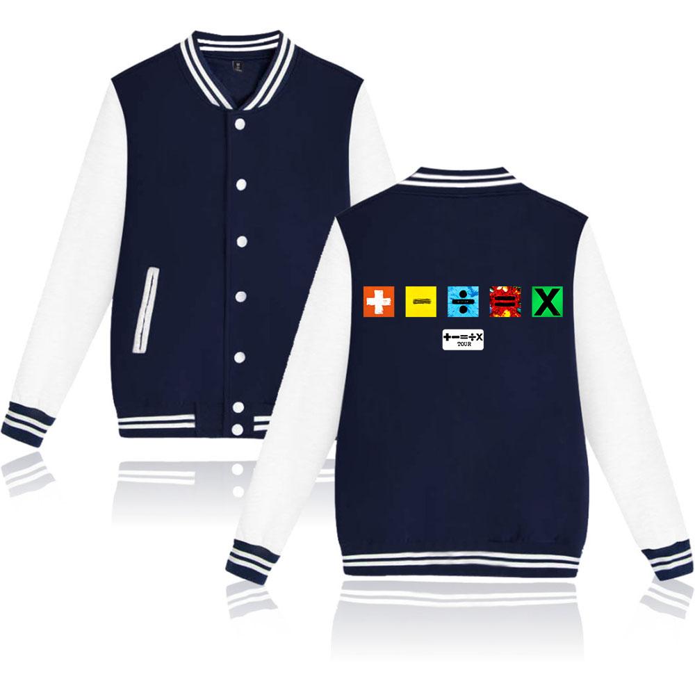 Ed Sheeran Grafický Potisk Pánská Dámská Bunda Kabát Mikiny Mikina s Kapucí Baseballová Uniforma Streetwear Chlapci Dívky Kardigan Topy Oblečení