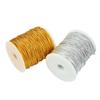 Elastic Cords Metallic Stretch Cords Gold Elastic String Braiding Rope for Craft Gift Wrapping Christmas Jewelry Making