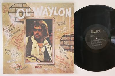 LP Record WAYLON JENNINGS - Ol' Waylon AFL12317 RCA 1977 US Rock Used