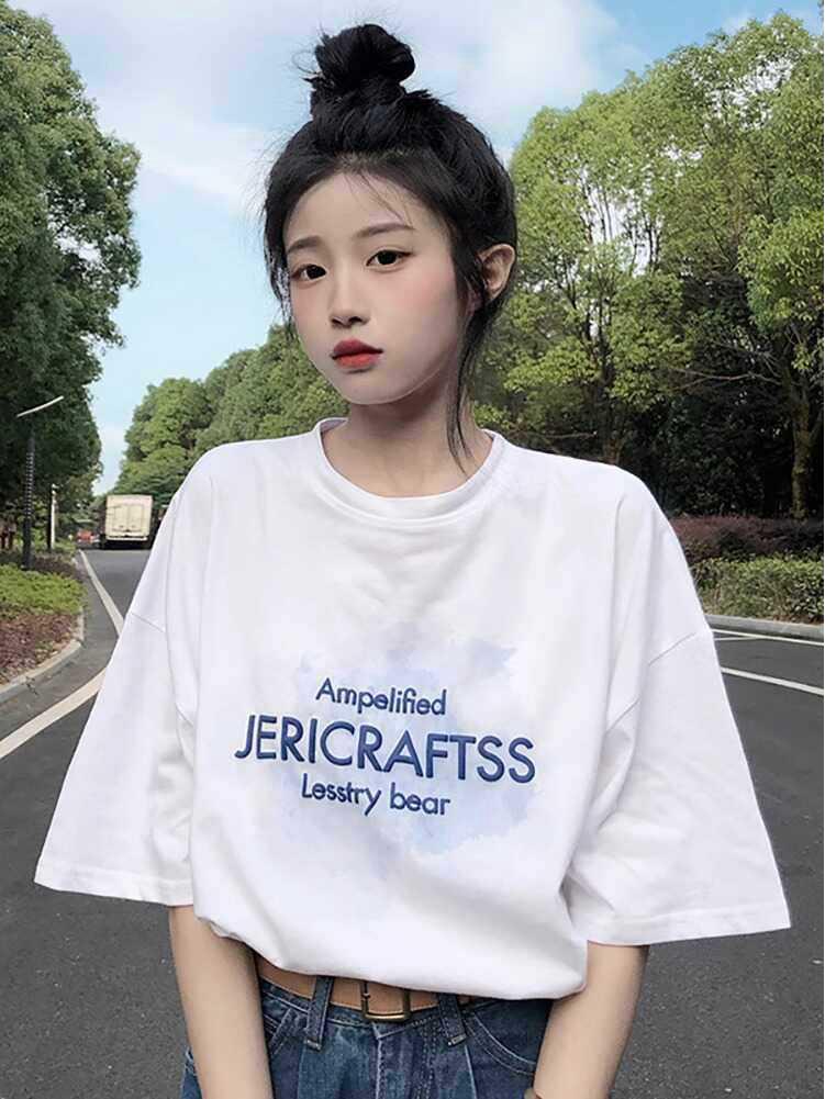 Unisex Summer Retro Plus Size Cotton T-Shirt: Loose, Oversized Short Sleeve Base Layer XL белый