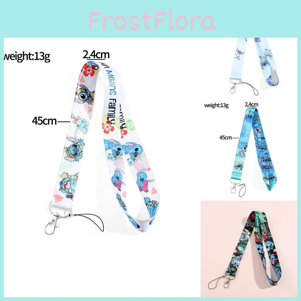 Adorable Stitch Cartoon Lanyard Cute Silicone Strap For Phones And Cameras