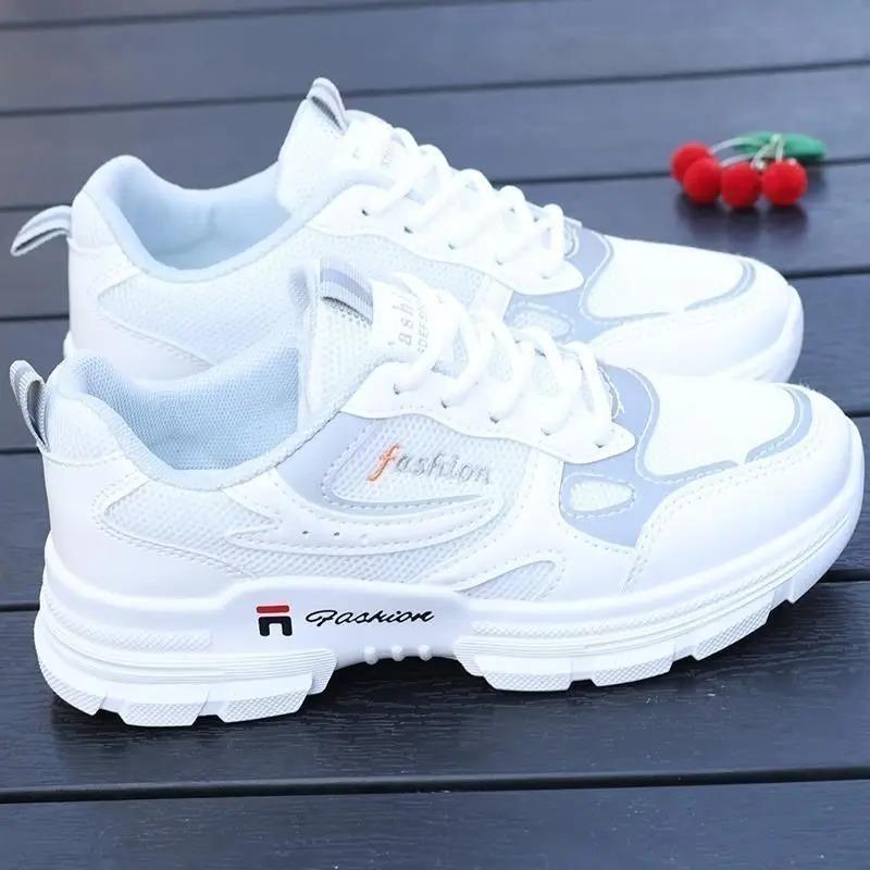 Running Shoes Fashion Breathable Walking Platform Athletic Shoe Sneaker Women Tennis Fashion Women's White Sneakers