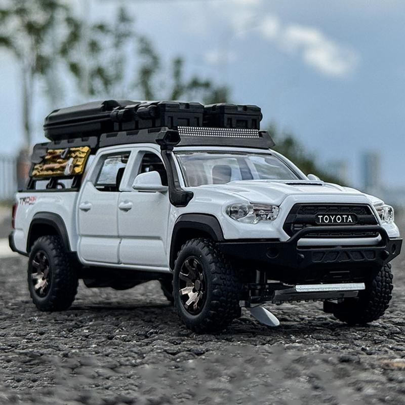 

1:32 Toyota Tacoma Picku Wagon Alloy Car Model Sound and Light Pull Back Children s Toy Collectibles Birthday gift