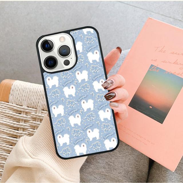Samoyed Puppy Phone Case for iPhone 17 Air 16 15 14 12 13 PLUS 11 PRO MAX Back Fundas coque Cover Shell