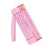 Adjustable Paper Cutter Scrapbooking Tool Paper Trimmer with Folding Side Ruler for Coupons Paper Photos Cardstock Label