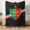 MCA MOULOUDIA LOGO Print Flannel Blanket High Quality Warm Comfortable Cover for All Seasons Perfect for Gifts Home Decor
