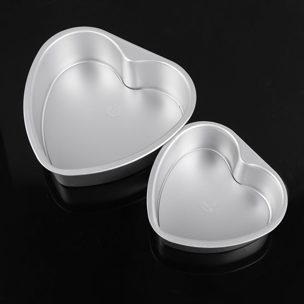 Wedding Home&Kitchen Removable Bottom Baking Mold Cake Tray Anodized Aluminum Heart Shaped Cake Pan