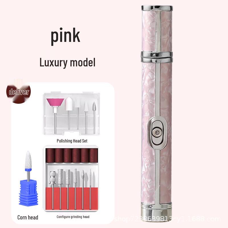 Portable Rechargeable Nail Grinder: Professional Manicure, Polishing, Dead Skin Removal, Nail Repair Tool Set.
