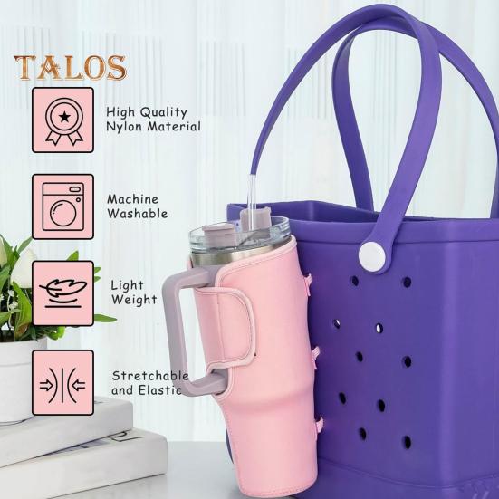 Wasserflaschenhalter für Bogg-Tragetasche, sichere Befestigung, Becherhülle, vielseitiger Getränkeaufbewahrungshalter für Heiß- und Kaltflaschen von 450–1200 ml