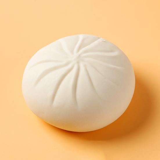 Bun Squeeze Toy with Steamer Anxiety Stress Relief Dough Ball Pinch Sensory Toy Kids Teens