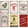 Whisky Marke Metall Vintage Blechschild Metallschild Dekorative Wandplakette Werbeschild Pub Bar Club Man Cave Dekor Wanddeko