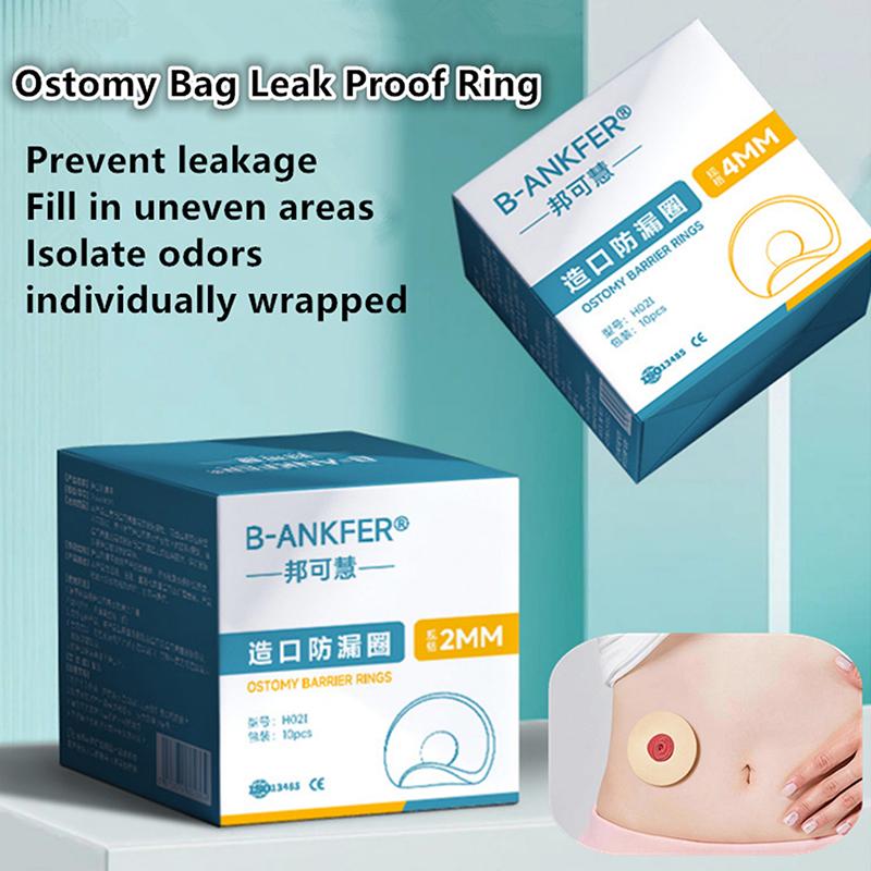10Pcs Anti-Leakage Leak-Proof Ring For Colostomy Bag Ostomy Paste Ring Baseplates Stoma Care Products To Protect Skin 2/4Mm