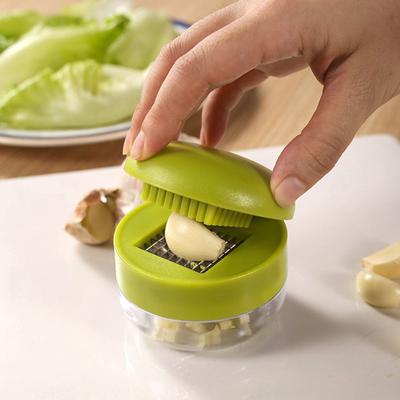 Garlic Press Stainless Steel Manual Mincer Slicer Grater Compact Garlic Chopper Kitchen Gadget