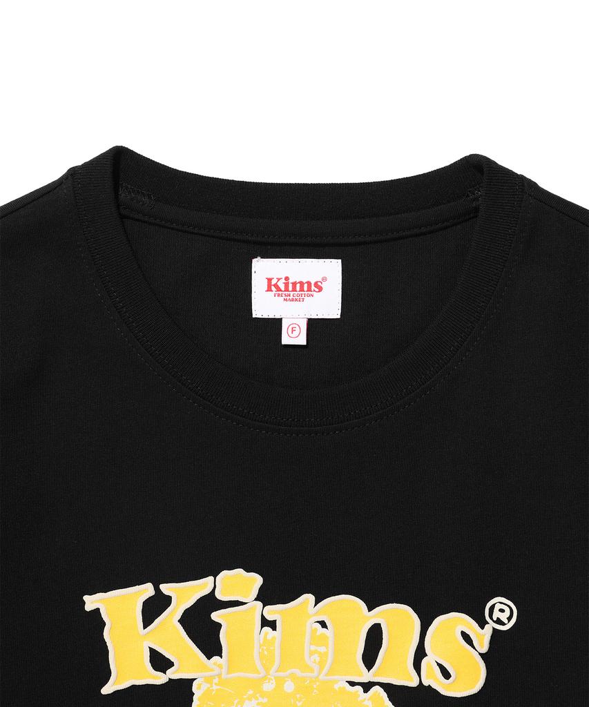 Kimseupeulesikoteunmakes (Unisex) Popcorn Flower Tee Black