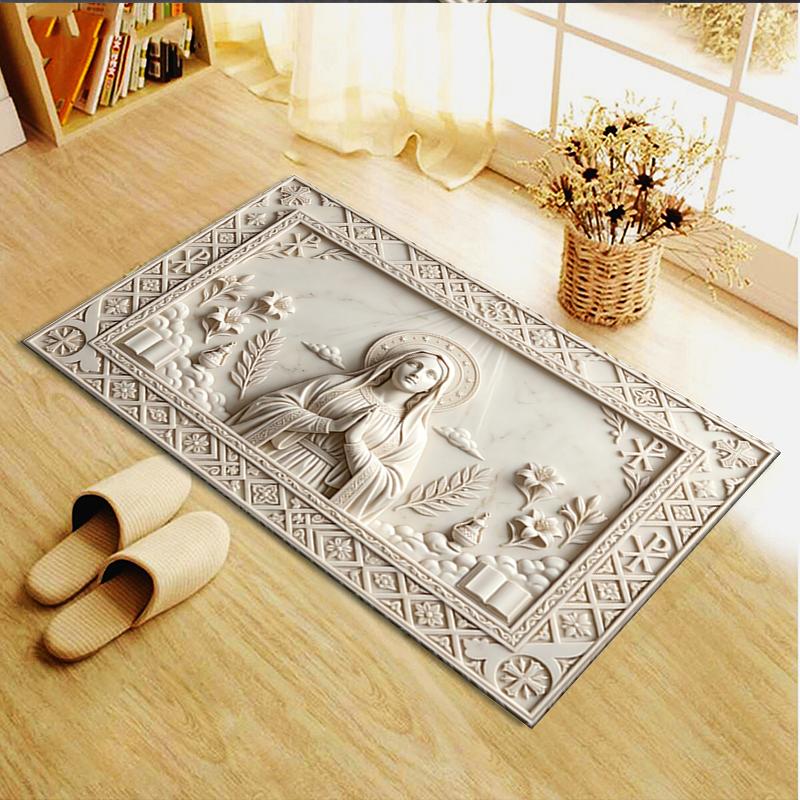 2025 New The Holy Mother Carpet Rug for Living Room Bedroom Home Sofa Decoration,Kids play Non-slip Floor Mat10