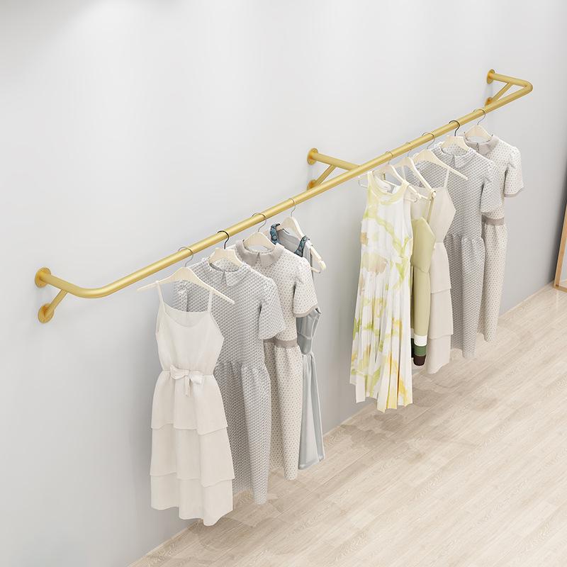 Wall-Mounted Garment Display Rack for Women's and Children's Clothing Stores