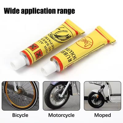 5/10 Stück Reifenreparaturkleber für Fahrrad Motorradreifen Schlauchflickenkleber Zementkleber Pannen Reifenreparaturwerkzeuge Radfahren Auto