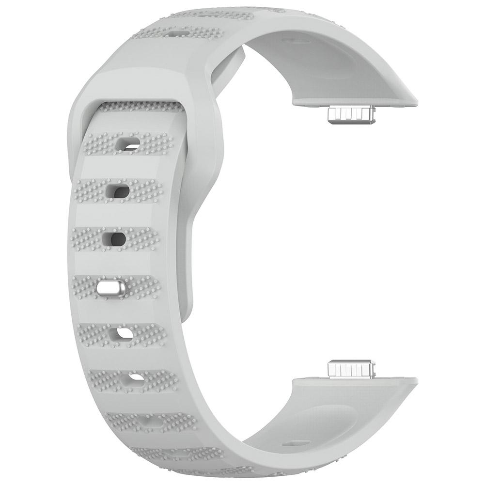 

Силиконовый ремешок, дышащий, сменный, устойчивый к поту, регулируемый ремешок для часов Huawei Watch Fit 3 Smart Watch светло-серый