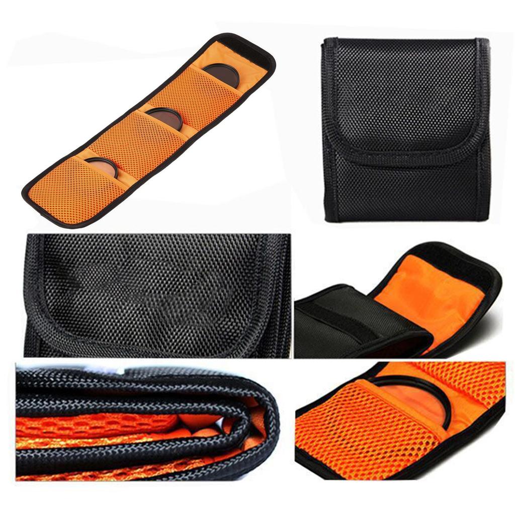 Lightweight & Long Service Case DSLR Camera Filter Storage Bag Waterproof Storage Keep Your Filters Organized & Safe