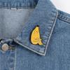 Sitting Banana Brooch Unique Cartoon Character Pin For Casual Wear And Fun Expression