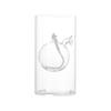 Cylindrical Oil Lamp Transparent Glass Candlestick Interior Glass Oil Lamp Household Decoration Creative Vintage Candle Holder