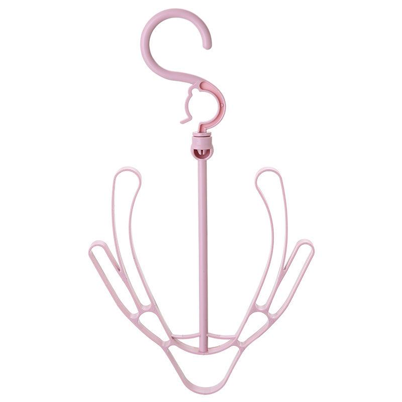 Um 360 Grad drehbarer Schuh-Trockenständer, zusammenklappbarer Kleiderbügelhaken