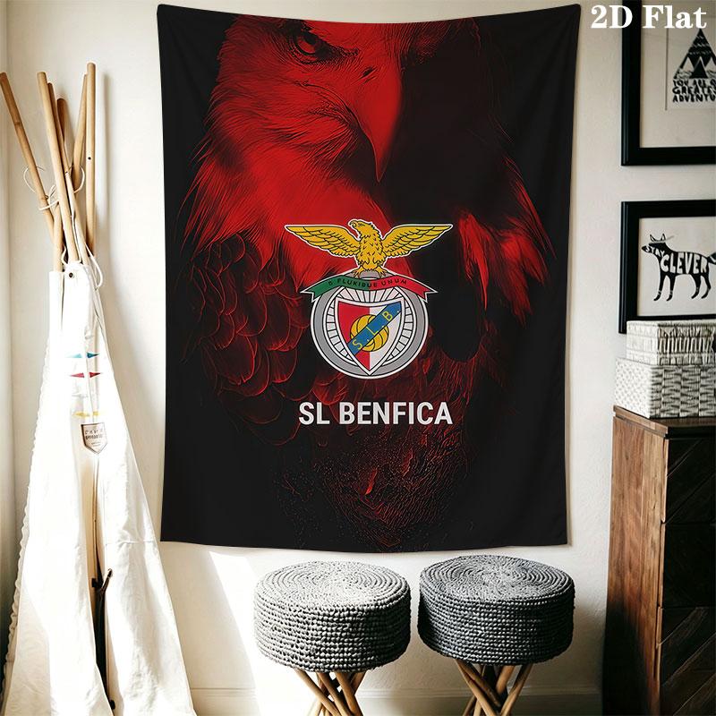 S.L. Benfica  POSTER Wall Hanging Printed Fabric Blanket Decorative Tapestries for Bedroom Living Room Home Decor