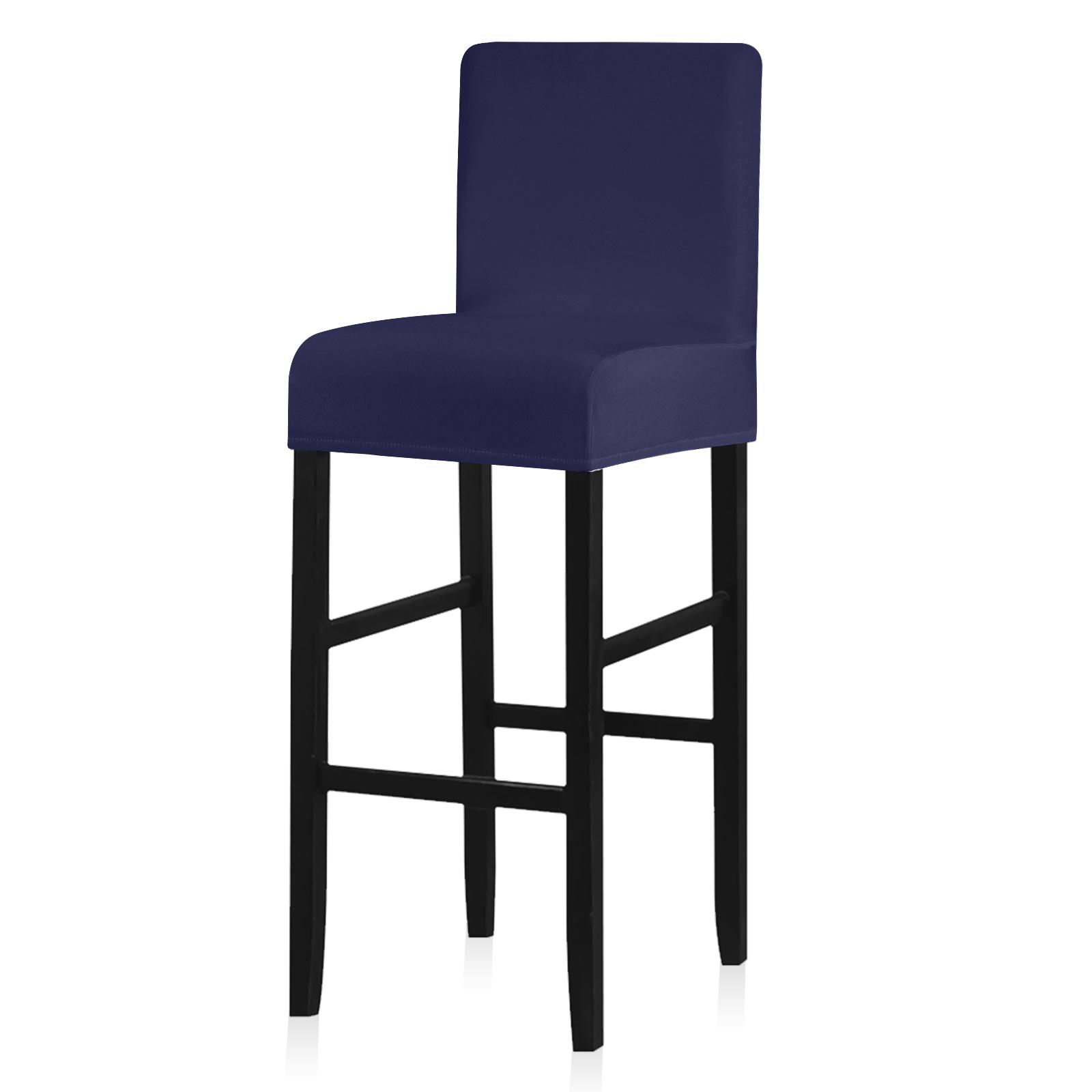 

Водонепроницаемый короткий чехол на спинку стула, чехол на сиденье, накидка, чехлы для барных стульев, маленький размер, высококачественный чехол для стула для столовой, дома 1 Piece тёмно-синий