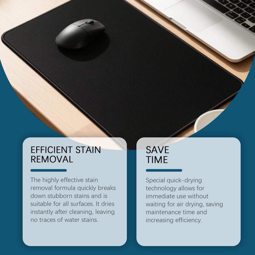 Mouse Pad Cleaner, Keyboard Cleaning Tool, Effectively Foam From Mouse Pads, Dries Quickly, And Does Not Affect Usage,100ml