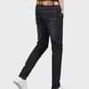 Men's Thick Velvet-Lined Straight Jeans, Large Size, Warm Winter Outdoor Work Pants