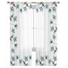 Blue Tulip Flowers Tulle Curtains For Living Room Sheer Curtain For Bedroom Window Blinds Voile Curtains
