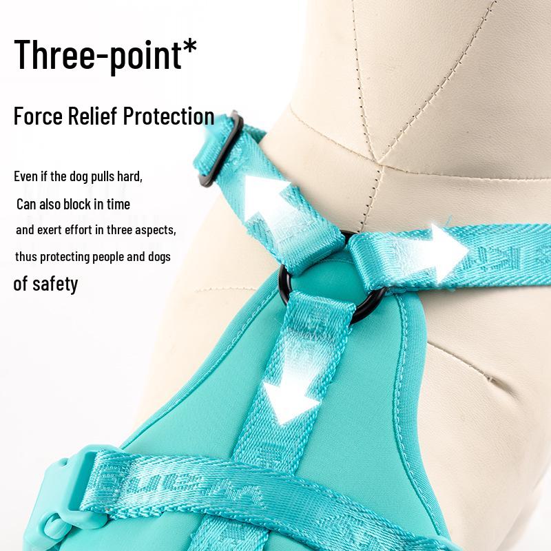 Adjustable Vest-Style Anti-Pull Dog Harness & Leash for Medium To Large Dogs