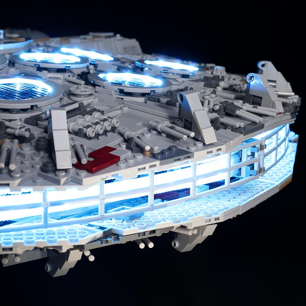 DIY LED Lighting Kit For Lego 75192 Millennium Falcon™ Light Kit Building Block Toy Decoration Adjustable Lighting Accessories