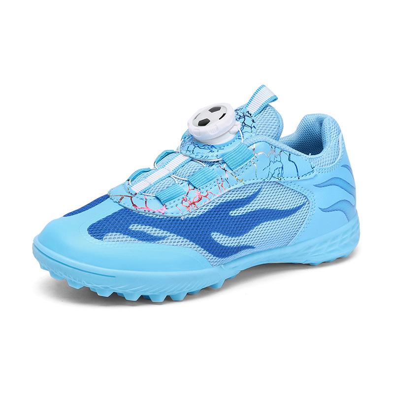 Rotating button football shoes mesh new children and older children broken nail training football shoes size 29-39
