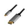 USB-C To DisplayPort 4K/120Hz Cable, Aluminum 1.8m, LogiLink, Mac, Samsung