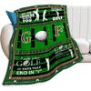 Golf Blanket Soft Warm Flannel Throw Blanket Golf Lover Best Golf Gifts for Him Golfing Gifts Idea Blankets for Men Women Adults Kids 40"X50"