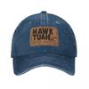 Hawk Tuah Sputa Su Quella Cosa Cappellini da Baseball Retro Denim Usurato Divertente Snapback Unisex Donna Cappellini per Attività all'Aperto Cappello