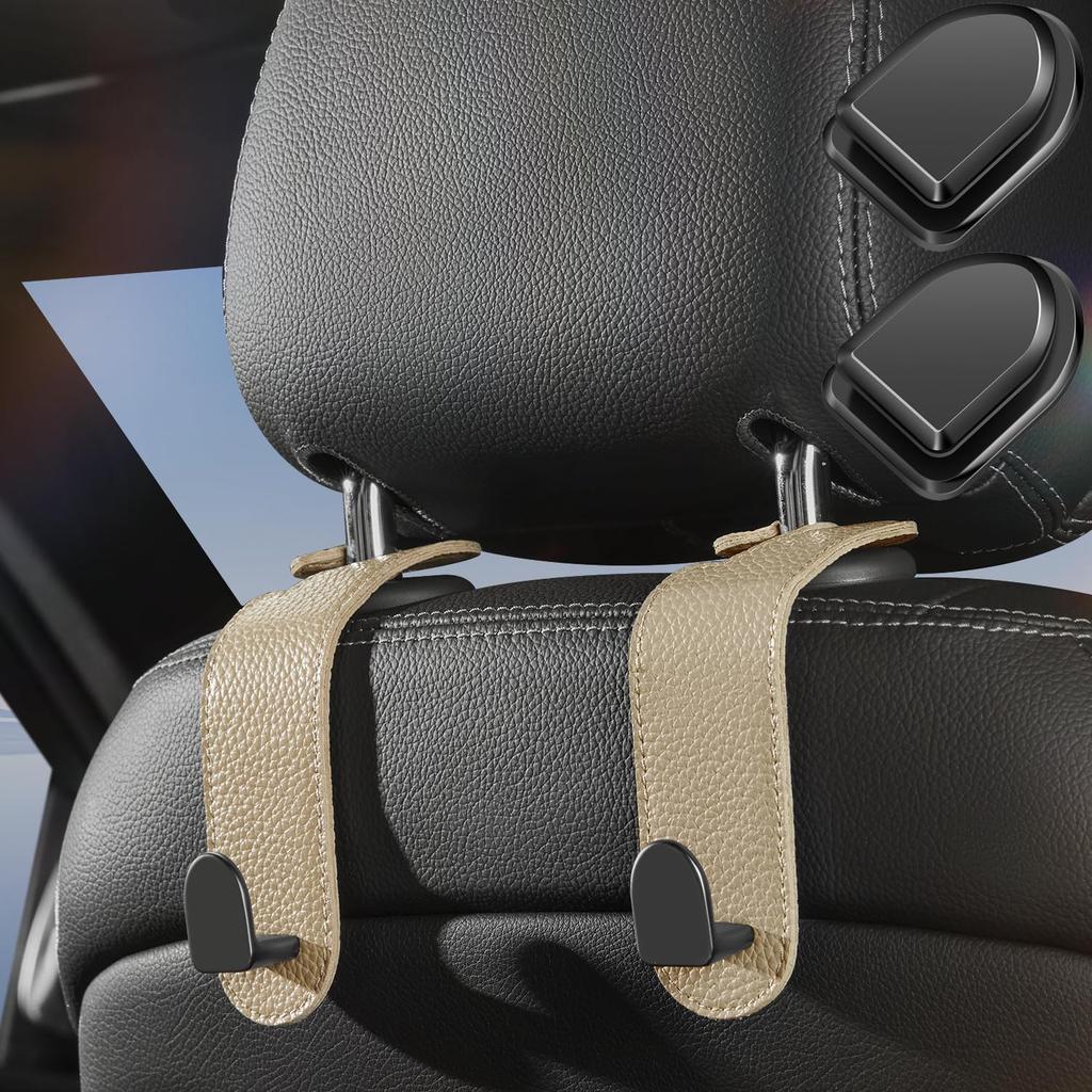 MAGPIE Car Seat Hook, Headrest Hook, Set of 2, Load Capacity 110.2 Lbs (50